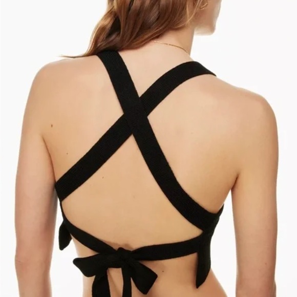Aritzia Wilfred Knit Tie Back Top - Picture 2 of 6